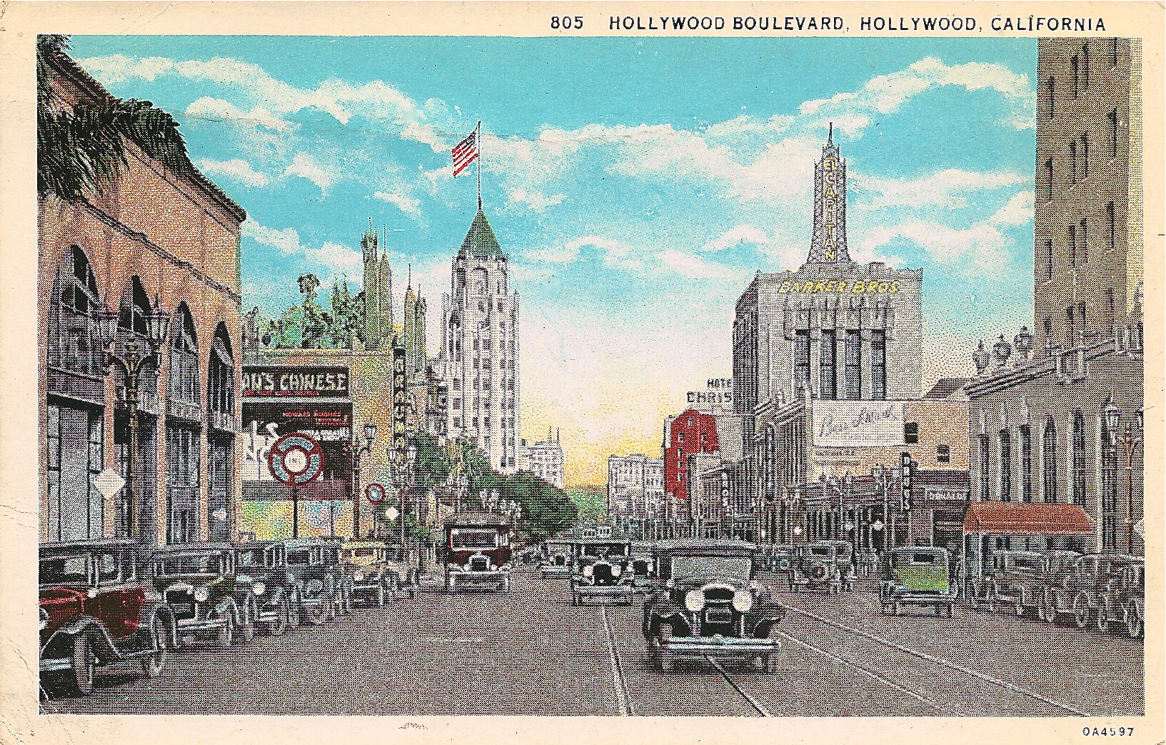 Hollywood Boulevard looking east